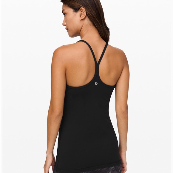 lululemon athletica Tops - Lululemon Athletica Power Y Tank - navy blue print